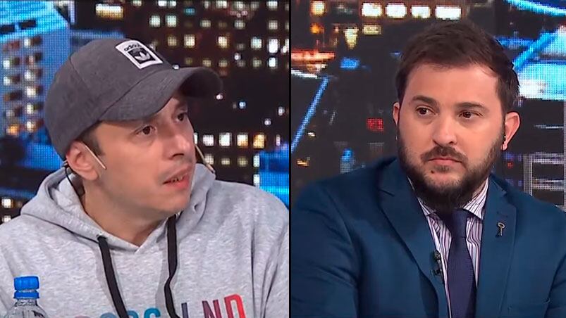 Con ironías y acusaciones, El Dipy y Brancatelli discutieron en TV.