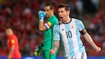 Con sabor a revancha. Messi se sacó las ganas de festejar en Chile.