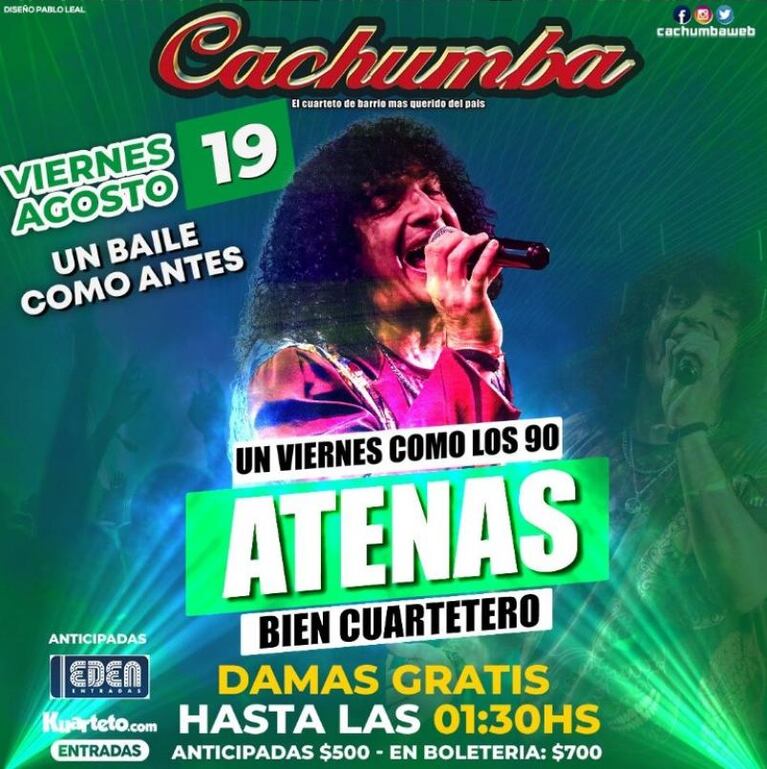 Con un baile "como en los 90", Cachumba vuelve a Atenas