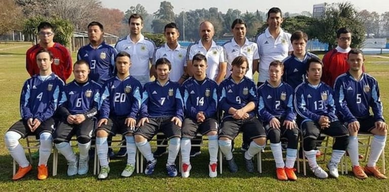 Con un cordobés, la selección llegó a la final del Mundial de fútbol con Síndome de Down