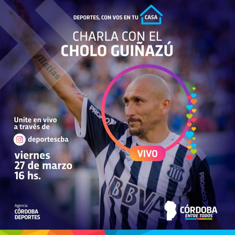 Con vos en tu casa: en vivo con el Cholo Guiñazú