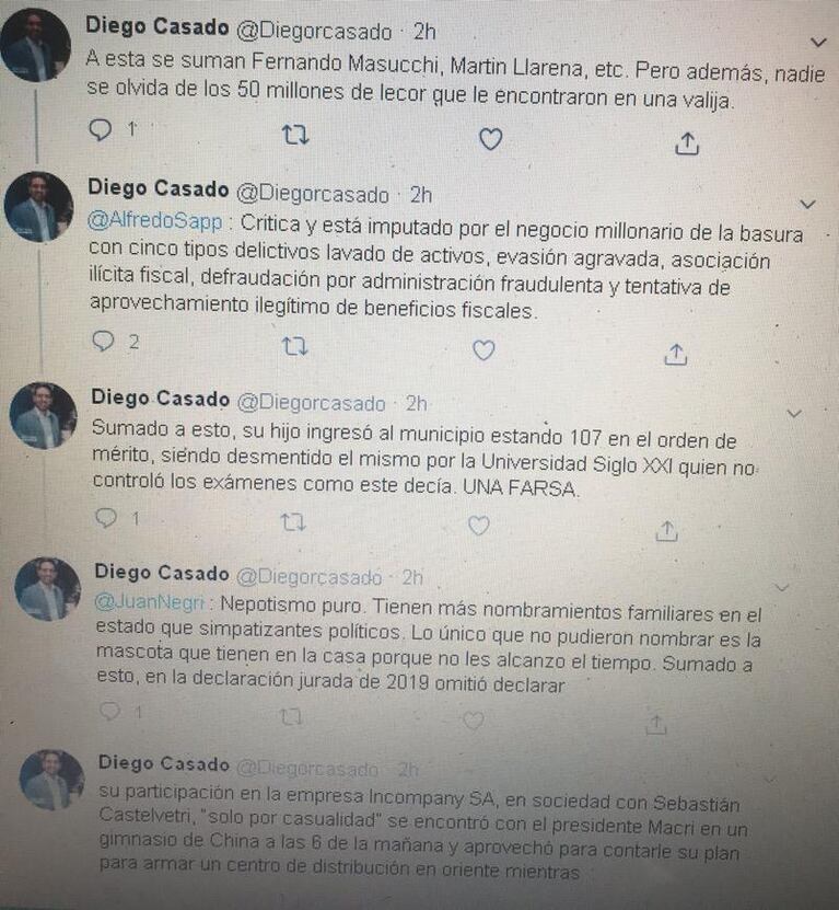 Concejal oficialista denuncia que Riutort nombró más gente que Llaryora