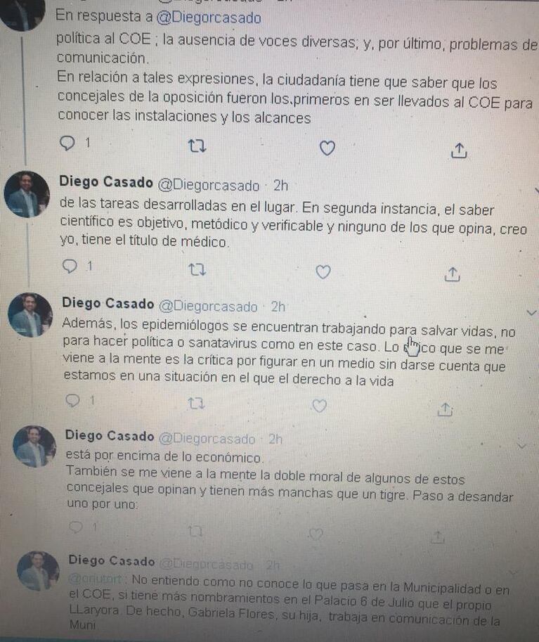 Concejal oficialista denuncia que Riutort nombró más gente que Llaryora