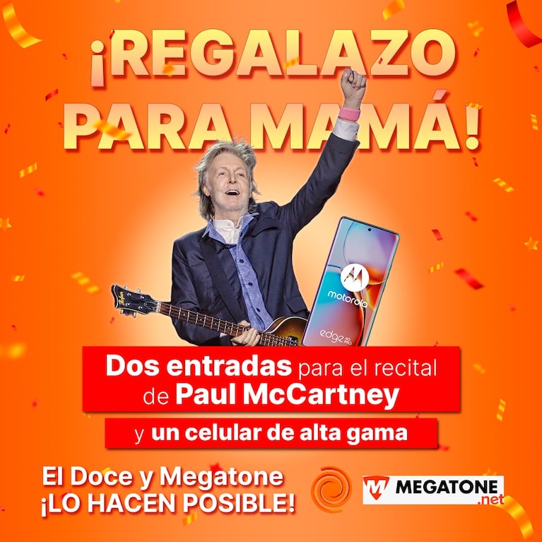 Concurso El Doce y Megatone.net: ¡está la ganadora de entradas para Paul McCartney y un celular de alta gama!