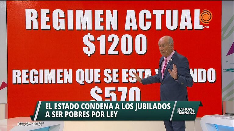 Condenan a los jubilados a ser pobres por ley