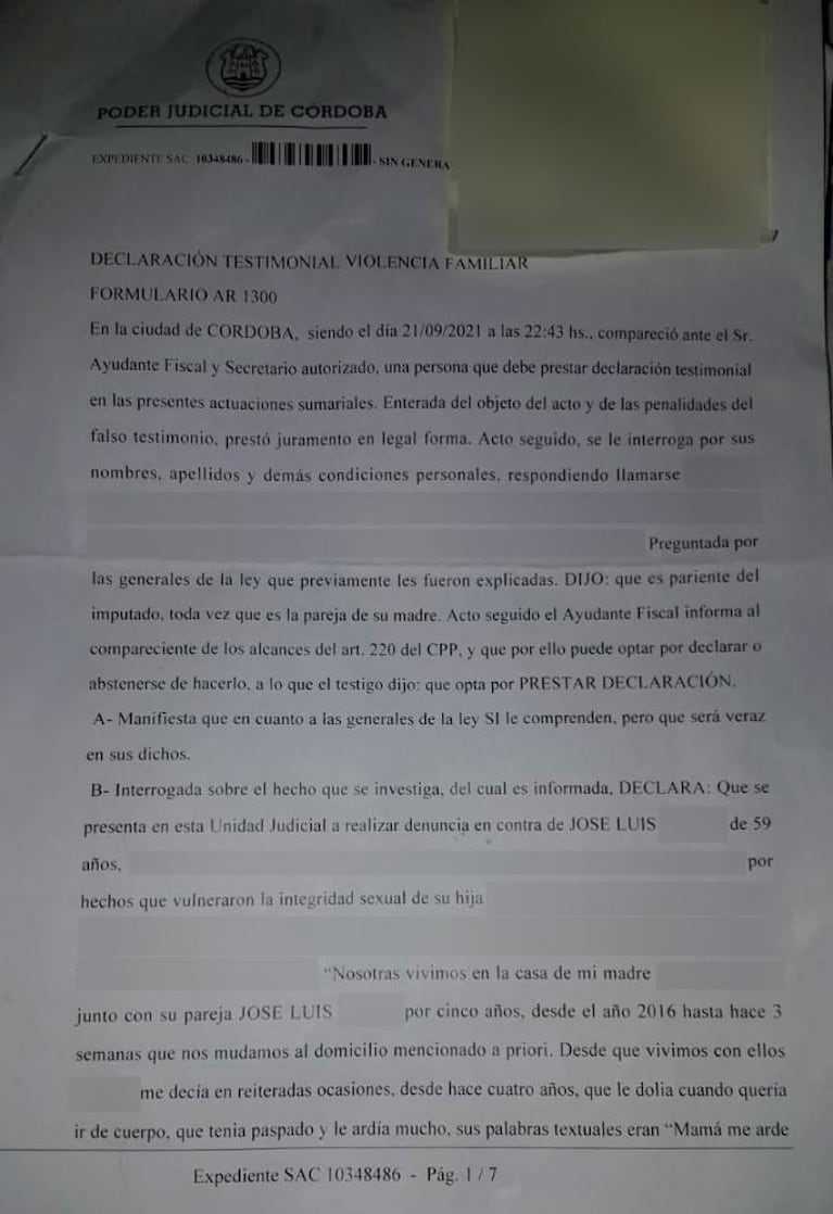 Condenaron a prisión a un hombre que violó durante varios años a su nieta en Córdoba