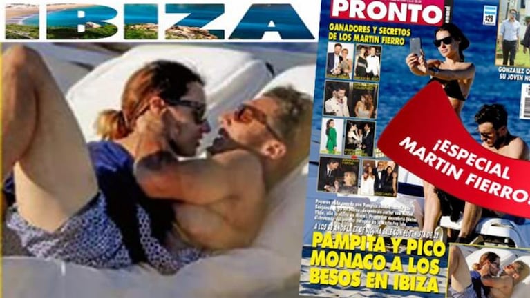 ¡Confirmadísimo! Las fotos de Pampita y Pico Mónaco a los besos