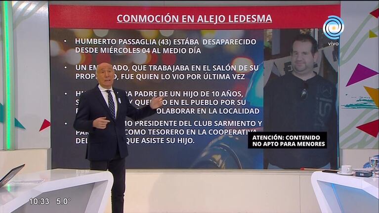 Conmoción en Alejo Ledesma: El peor final