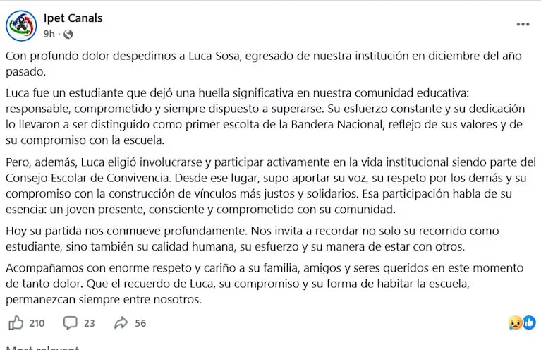 Conmoción en Córdoba por la muerte de un estudiante en una residencia universitaria
