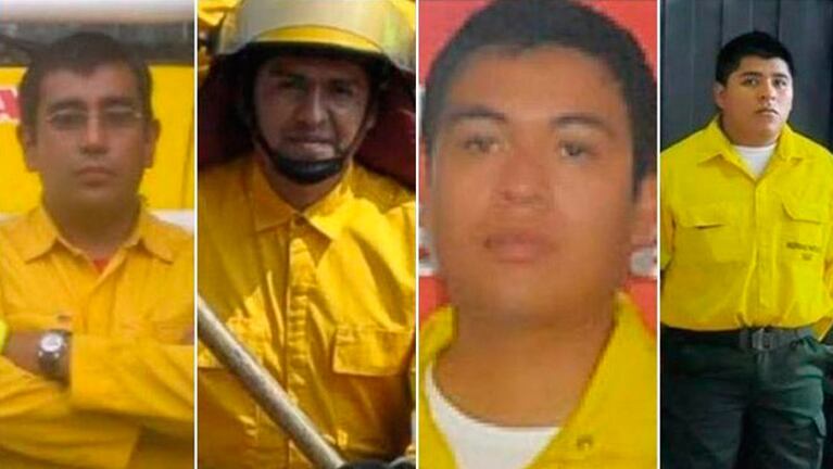 Conmoción por un video que muestra la muerte de cuatro brigadistas