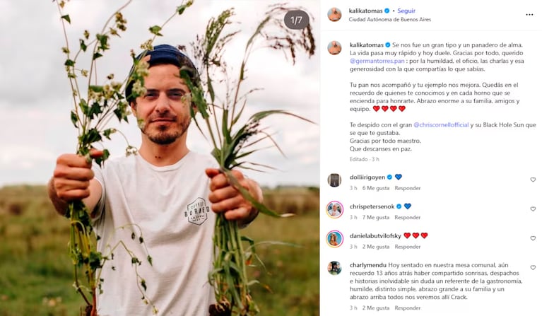 Conmovedora despedida al maestro panadero que murió a los 40 años: “Talentoso e indescifrable”