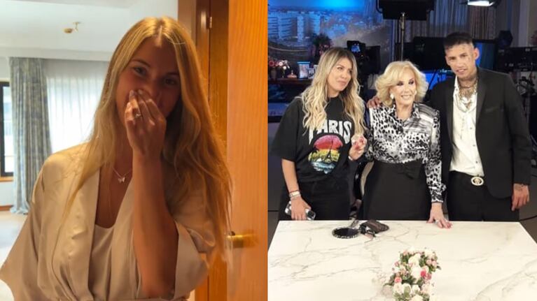 Conoció a Wanda Nara, L-Gante y Mirtha Legrand antes de casarse.