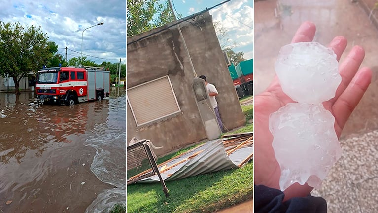 Consecuencias de la tormenta en el interior de Córdoba