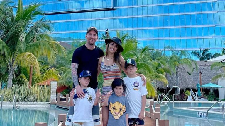 Continúa el descanso de los Messi, antes de volver hacia Europa.