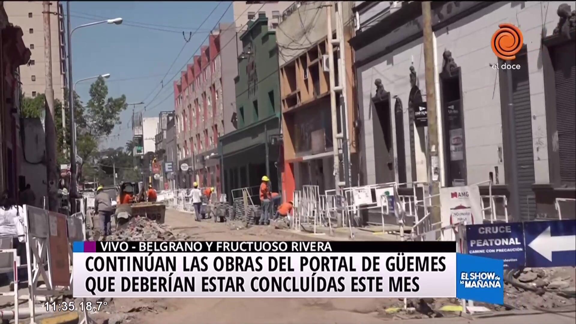Continúan las obras del Portal de Guemes