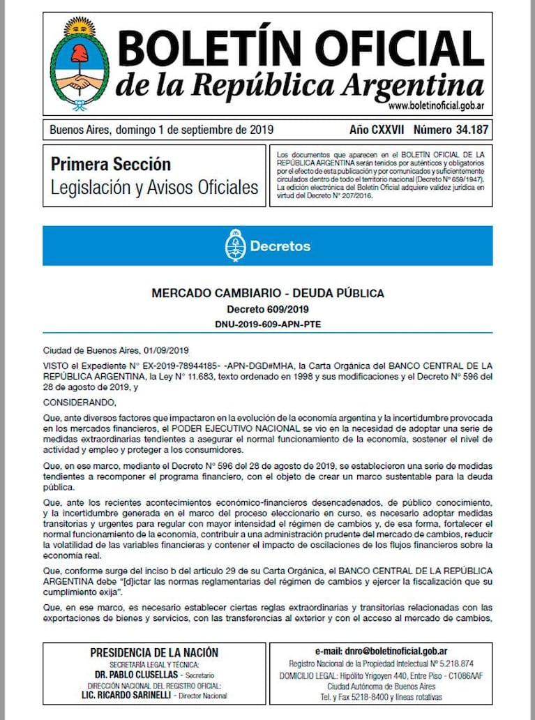 Control de cambios: el Gobierno Nacional restringe la compra de dólares