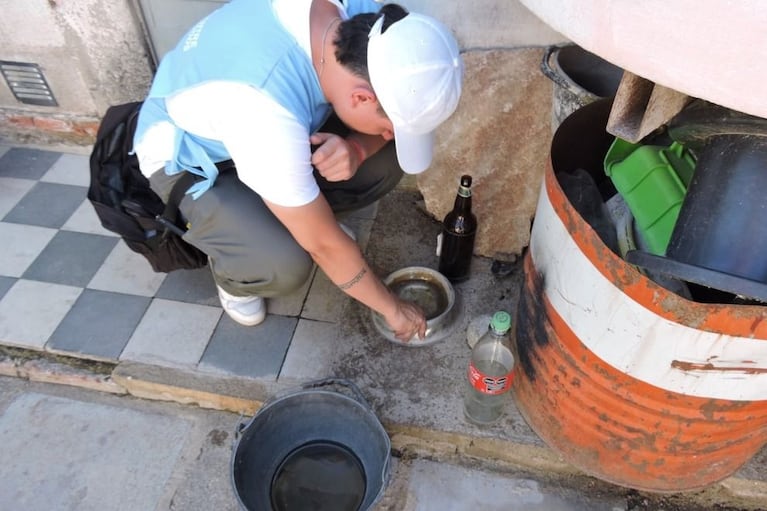 Control de monitoreo de dengue en Córdoba.