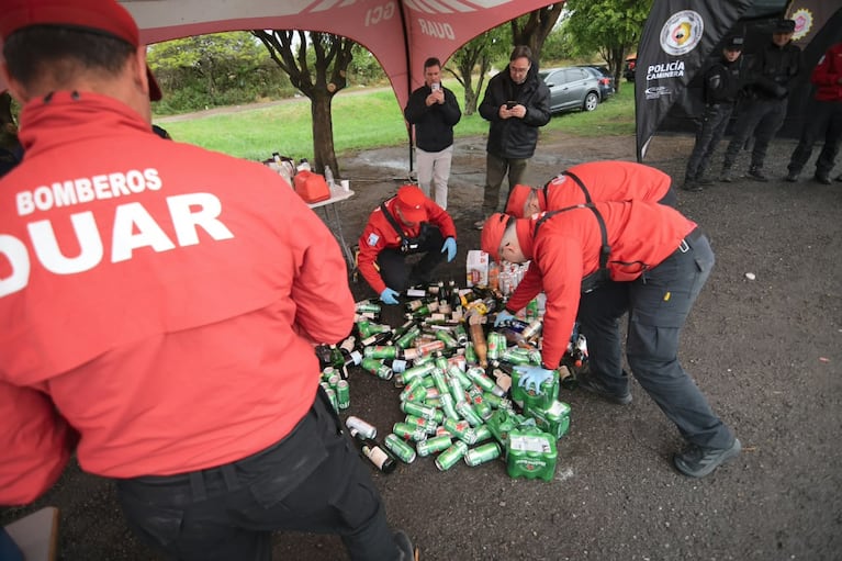 Controlaron a La 12 en su llegada a Córdoba. (Foto: Prensa Policía)