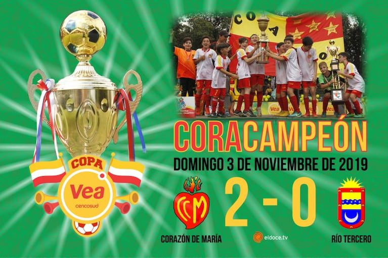 Corazón de María se consagró campeón de Fútbol Infantil