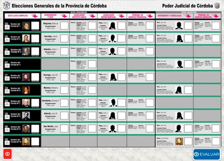 Córdoba elige con la Boleta Única: practicá cómo votar