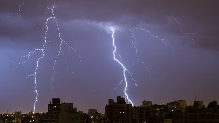 Córdoba fue testigo de una tormenta eléctrica (imagen ilustrativa).