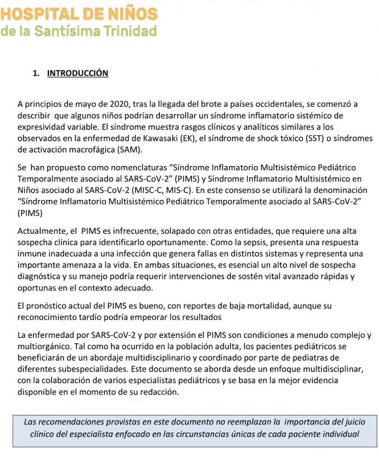 Córdoba: más niños internados por una grave patología asociada al coronavirus