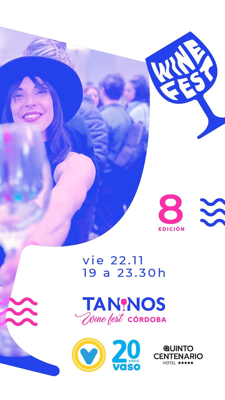 Córdoba será nuevamente sede de “Taninos Wine Fest” edición solidaria 2024