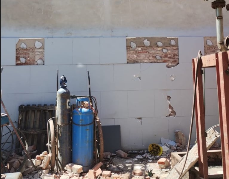 Córdoba: sufrió traumatismos de cráneo tras el derrumbe de una pared.