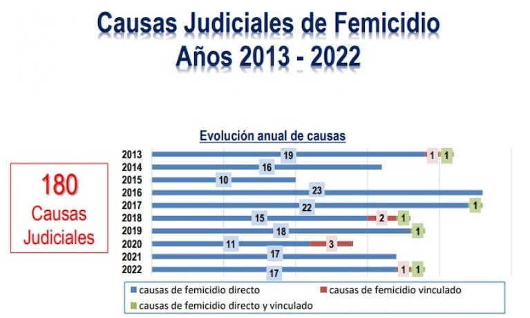 Córdoba supera el promedio nacional de femicidios en los últimos 10 años