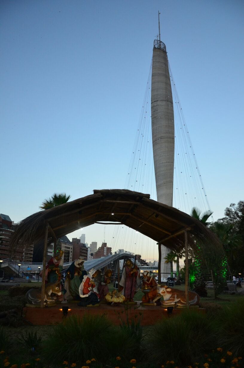 Córdoba ya tiene nuevo arbolito para esperar las fiestas. Foto: Francesco Trombetta / ElDoce.tv.