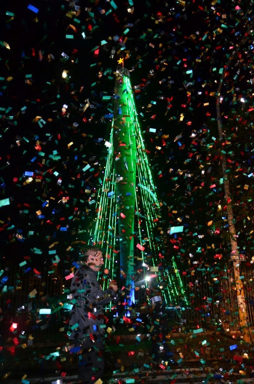 Córdoba ya tiene nuevo arbolito para esperar las fiestas. Foto: Francesco Trombetta / ElDoce.tv.