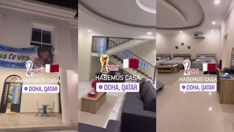 Cordobeses alquilaron una lujosa mansión en Qatar para disfrutar del Mundial