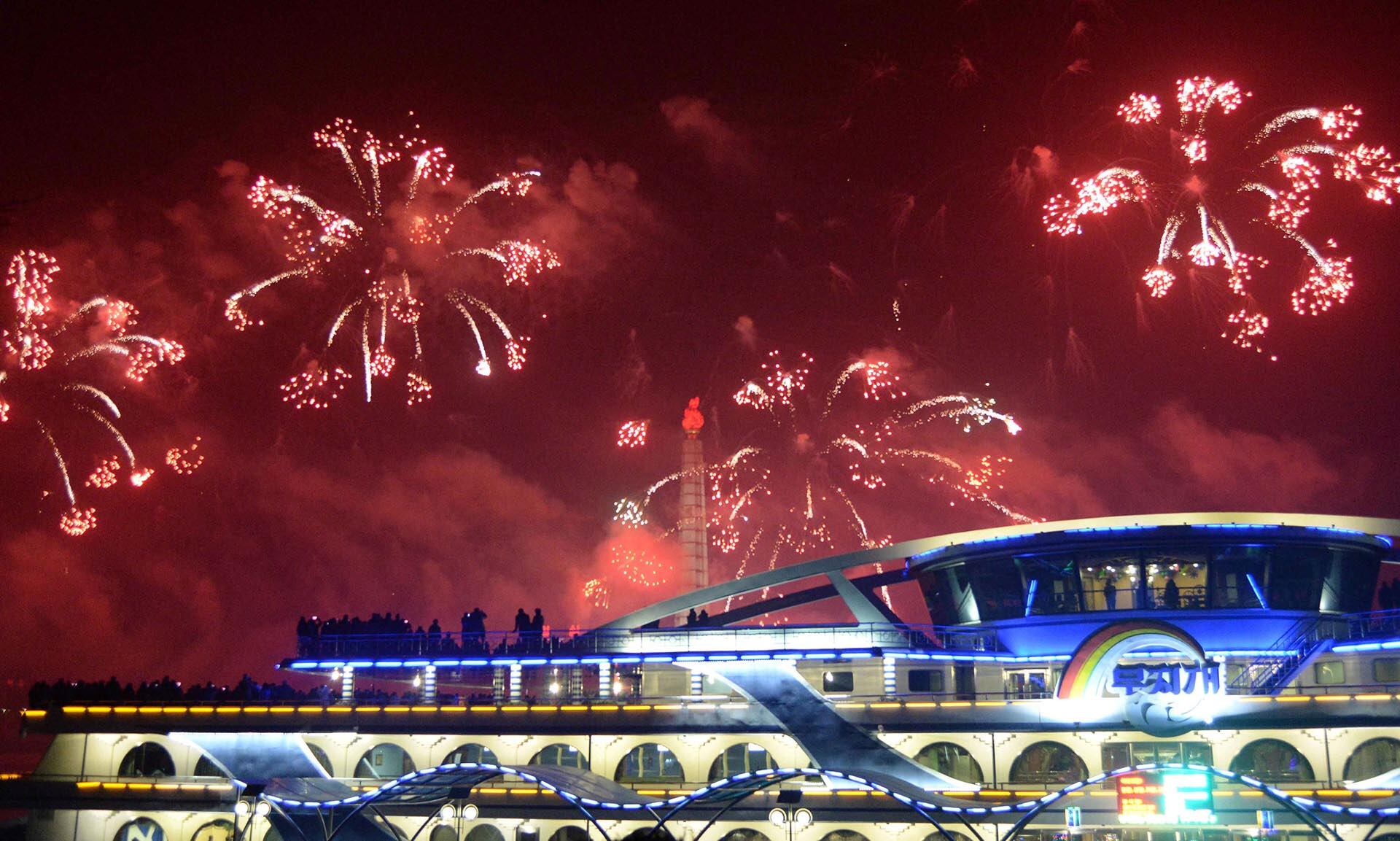 Corea del Norte también celebró el Año Nuevo.