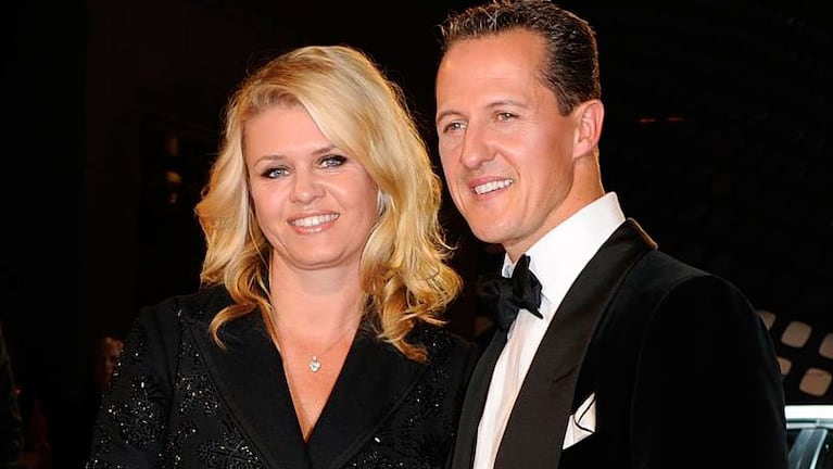Corinna Betsch y Michel Schumacher en los tiempos felices.