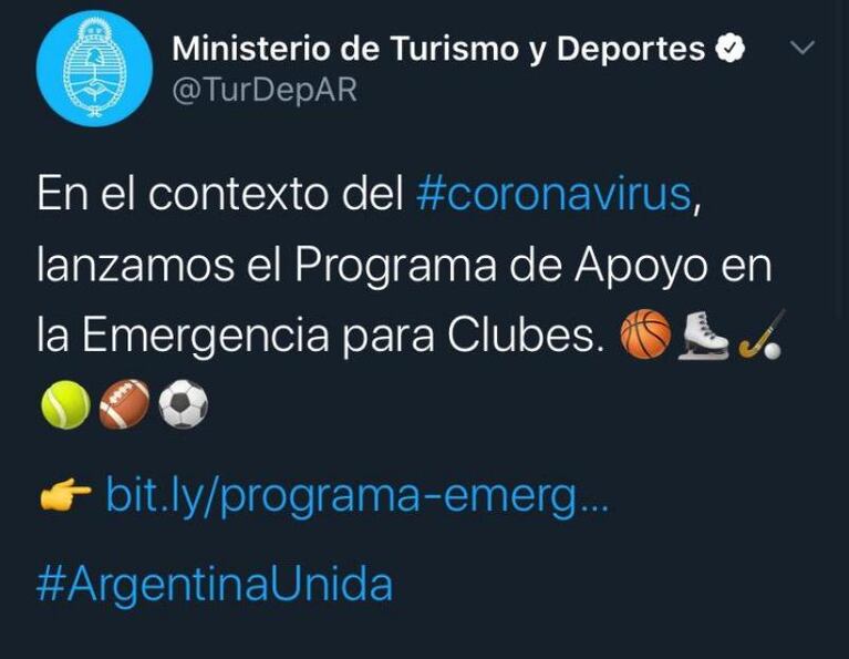 Coronavirus en Argentina: el Gobierno nacional anunció un plan para ayudar a los clubes