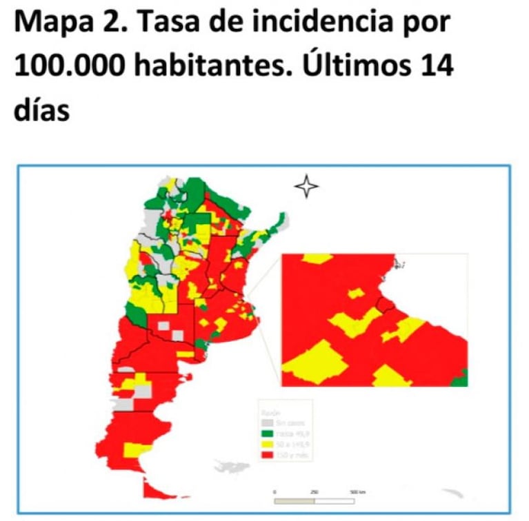 Coronavirus: Ginés habló de un “alto riesgo” y mostró mapas donde Córdoba está en rojo
