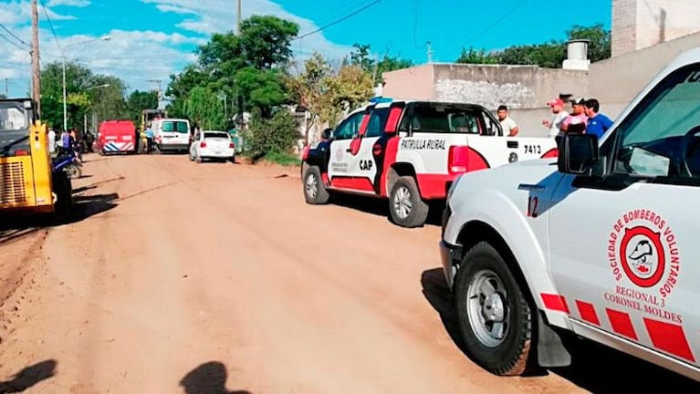 Coronel Moldes: una motoniveladora atropelló y mató a un nene de 4 años