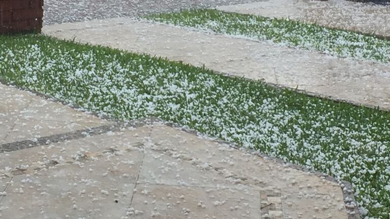Corralito, una de las localidades en las que ya cayó granizo.