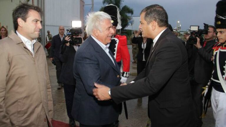 Correa fue recibido por De la Sota y Mestre.