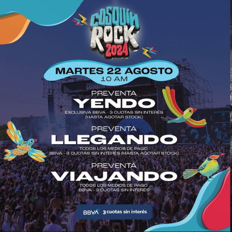 Cosquín Rock 2024 confirmado: las fechas y venta de entradas