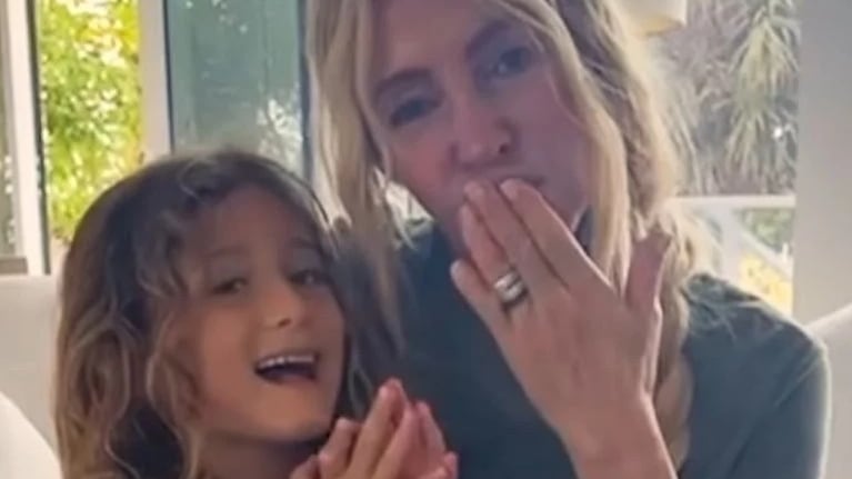 Cris Morena junto a su nieta Mila, que falleció este martes en un accidente acuático en Miami.