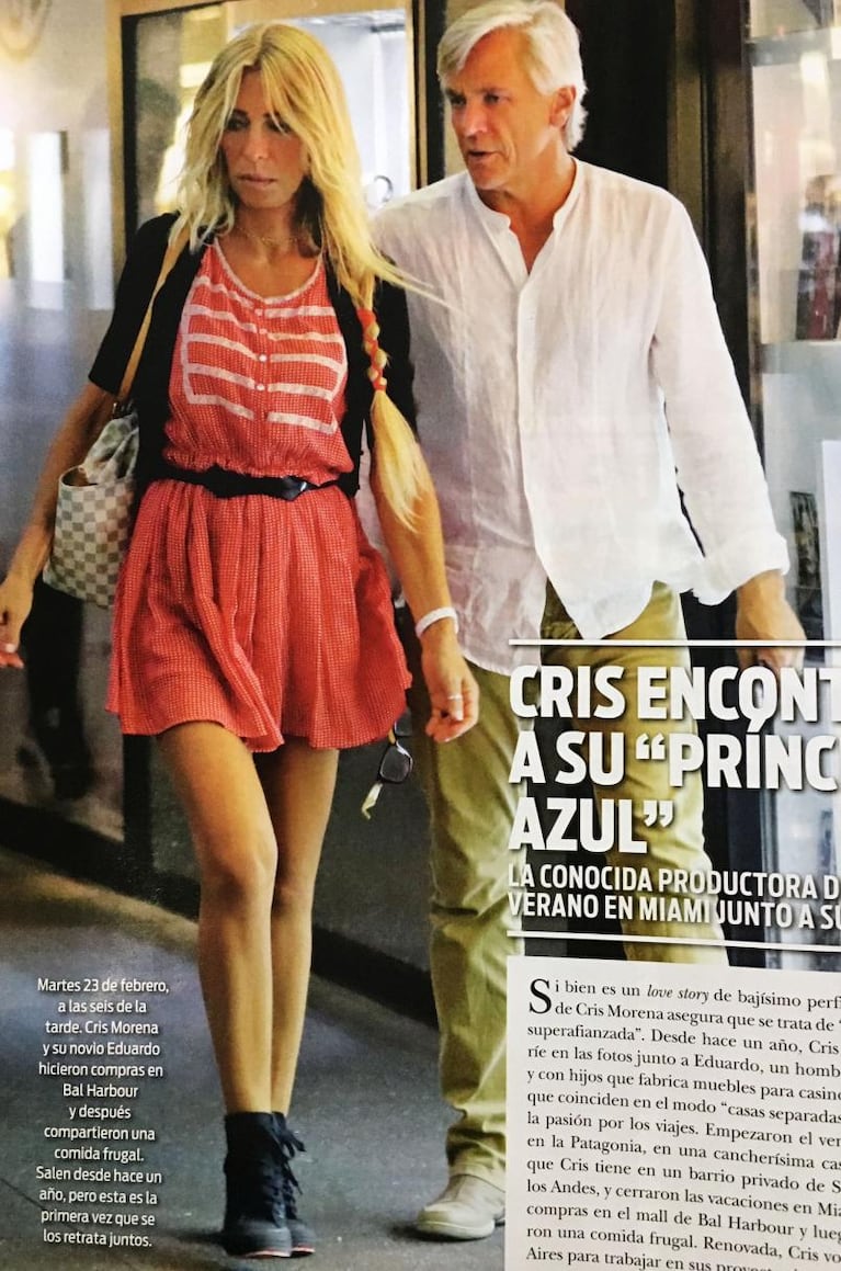 Cris Morena y su novio carpintero