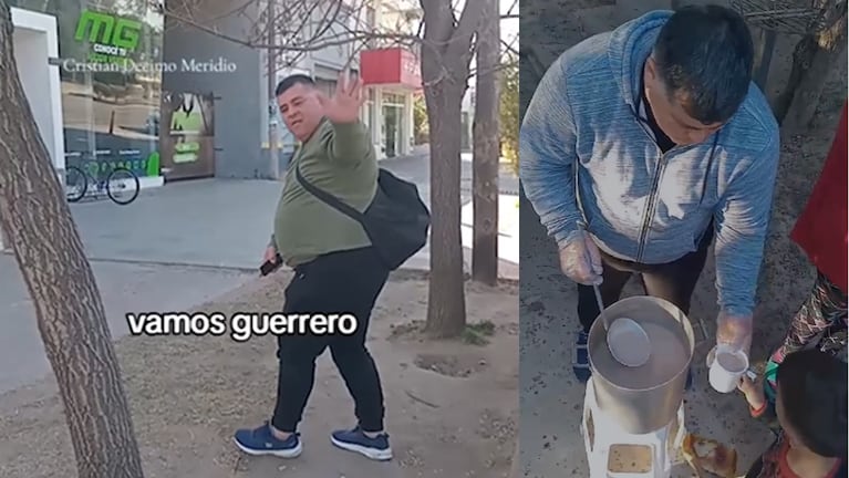 Cristian lleva adelante un merendero en barrio San Jorge.