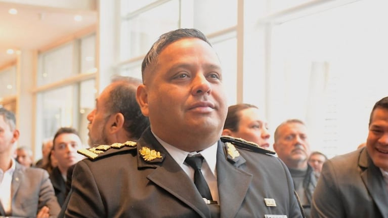 Cristian Mazza fue el representante de la Policía en la inauguración del nuevo Concejo Deliberante.