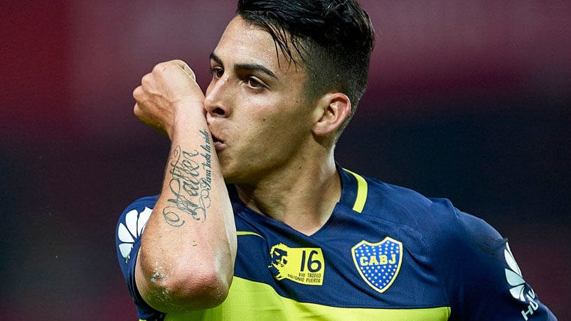 Cristian Pavón hechizó con sus movimientos al bella Lopyreva.