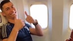 Cristiano en pleno vuelo.