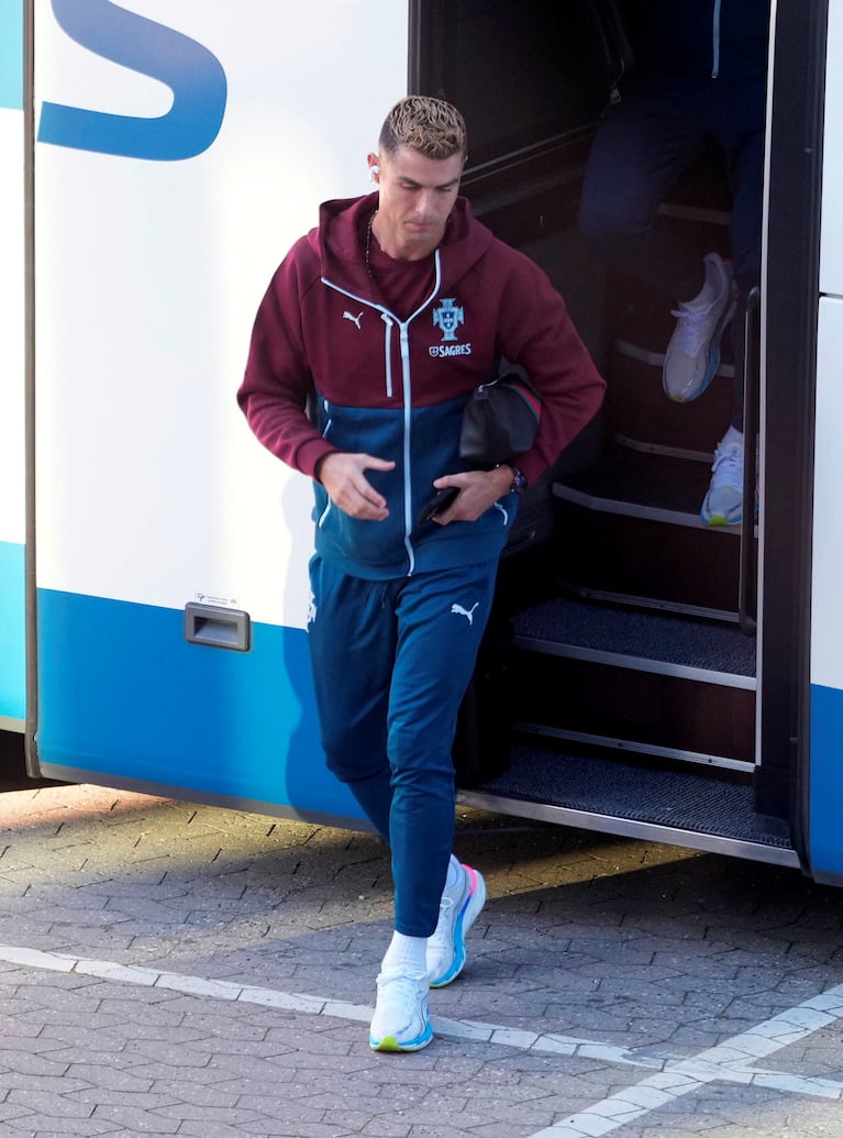 Cristiano Ronaldo dejó la práctica de Portugal. Liselotte Sabroe/Ritzau Scanpix via REUTERS