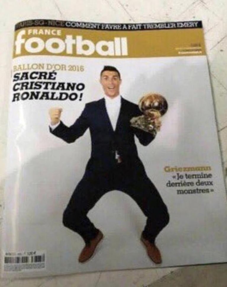 Cristiano Ronaldo es el ganador del Balón de Oro