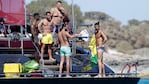 Cristiano y sus amigos disfrutando del sol en un yate.