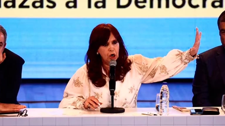 Cristina Kirchner habló en el marco del foro del Grupo de Puebla. Foto: La Nación.